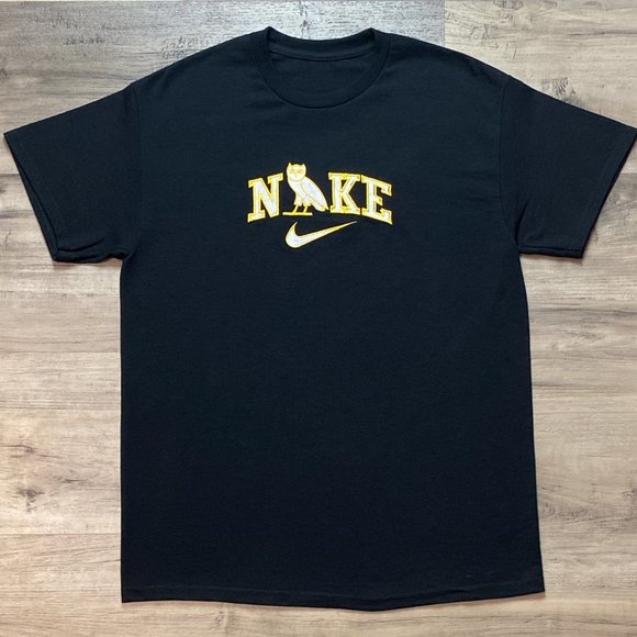 Mens Embroidered Drake OVO T-Shirt Large - Picture 2 of 3